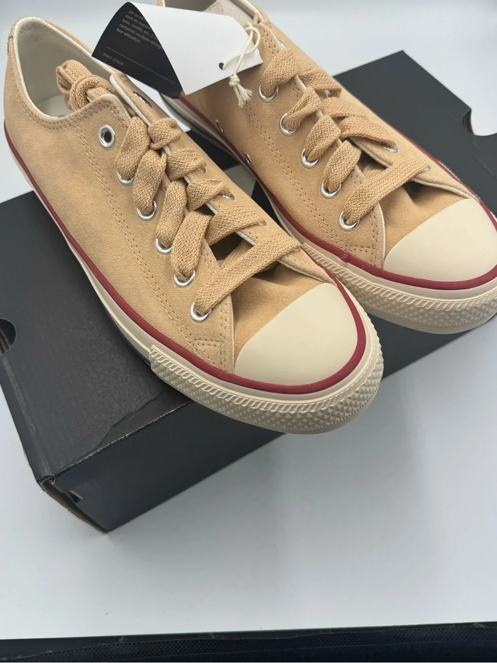 Converse CTAS Ox Suede Coastal Dune Natural Ivory Sneakers Women’s 8.5 NIB - Picture 9 of 10